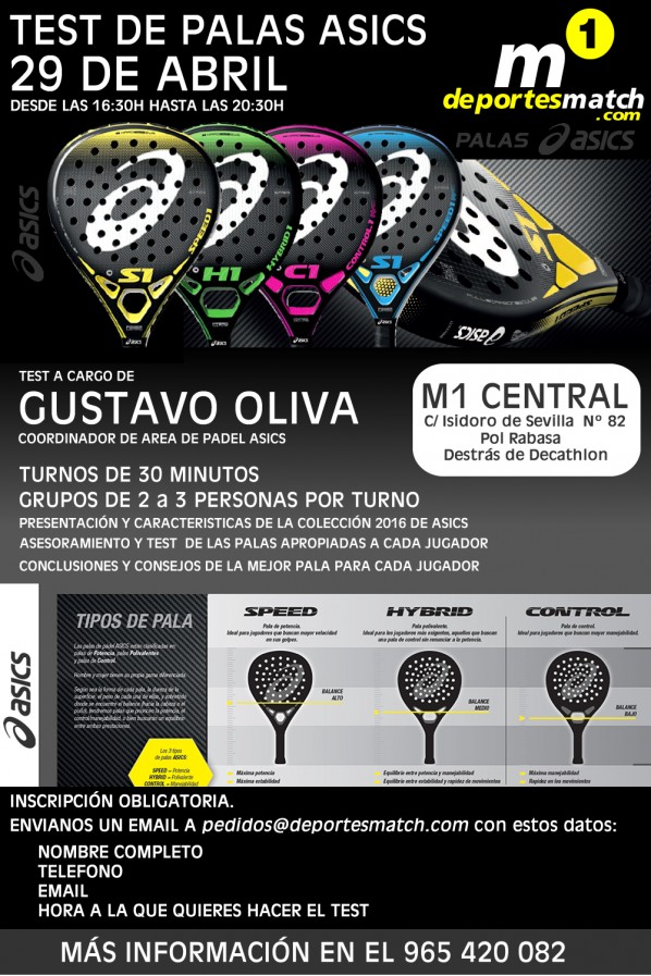 TEST DE PALAS ASICS