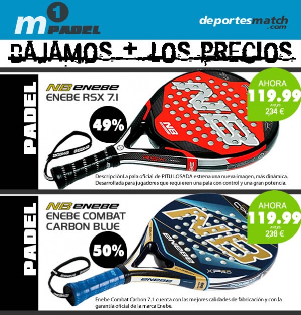 REVENTAMOS PRECIOS: ENEBE COMBAT BLUE Y RSX A 119,99€