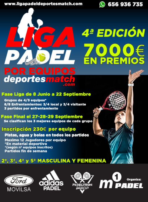 Liga de padel por Equipos Deportes Match